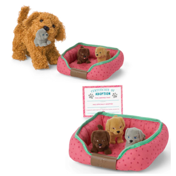 American Girl ALL THE PUPPIES SET 3 Puppy Dog Magnetic Toys + Pet Bed + Adoption - Picture 6 of 6